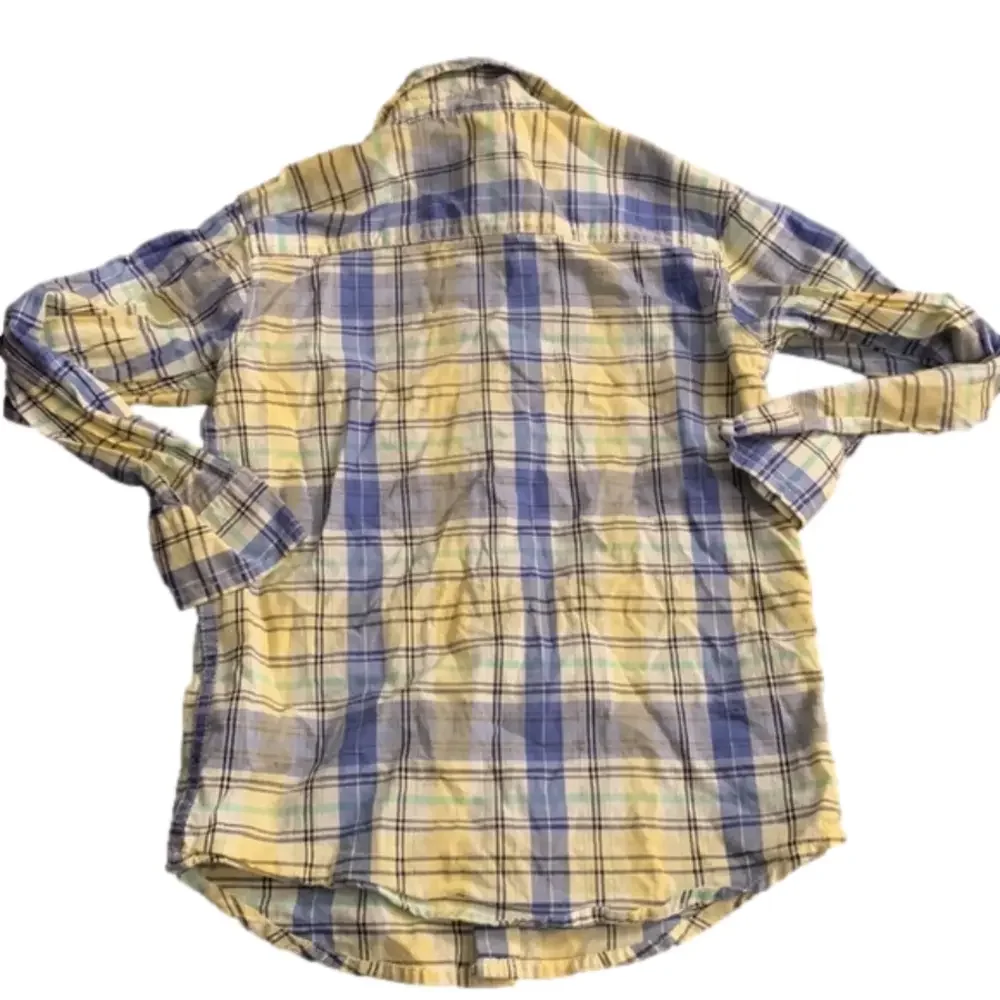 Boy’s Carter Blue & Yellow Button Down Shirt